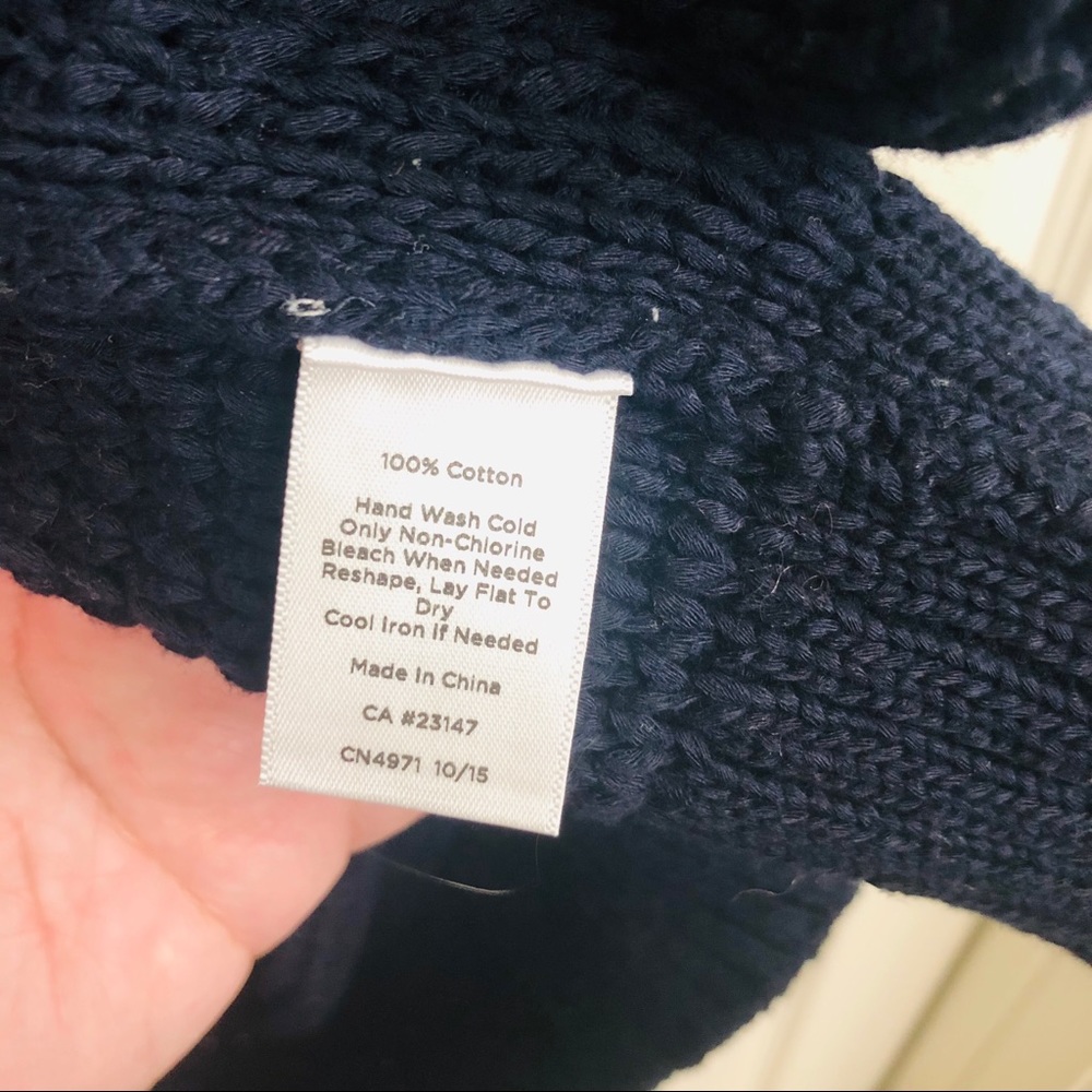 Talbots Knitted Open Front Long Sweater Sleeveless - Picture 5 of 6